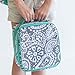 Insulated Water Resistant Lunch Bag - Parker Blue Grey Paisley