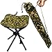 VanRolldex Portable Folding Stool Outdoor Square Lightweight Stool Camping Chair Camouflage for Fishing Hiking Picnic Mountaineering BBQ House