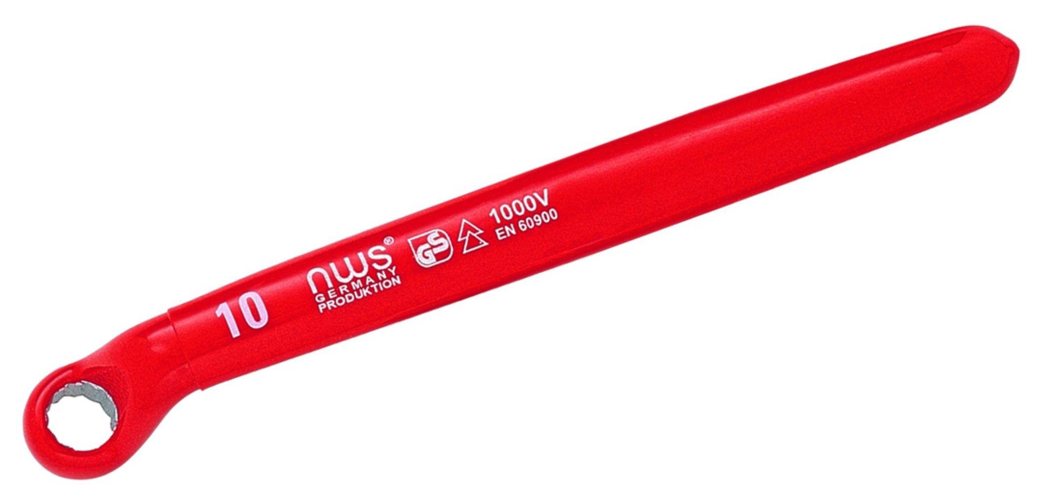 NWS 2021-8-155 Number 2021 Single Ended Ring Spanner, Red, 8 x 165 mm