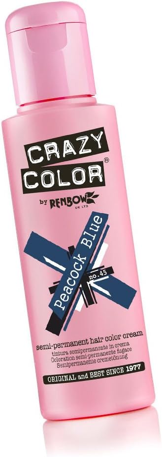 Crazy Color Hair Color - Peacock Blue 45