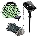55ft LED Solar Powered Lights Decoration Lights for Garden, Patio, Yard, Home, Wedding, Party | 100 LED Solar Fairy Lights Powered Copper Wire Lights Waterproof for Gate Yard Party Wedding (Green)