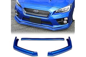 Q1-Tech Q1-TECH, Front Bumper Lip fit for compatible with 2015-2020 Subaru WRX STI Sedan, Front Bumper Lip Spoiler Air Chin Body Kit Splitter Painted Blue, 2016 2017 2018 2019 (CS-Style)