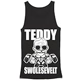 Teddy Swolesevelt Tank Top - Funny Gym Tank Top - Workout Shirt - Bro Tank Top