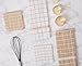 DII Basic Terry Collection Windowpane Dishcloth Set, 12x12, Pebble, 6 Piece