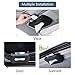 Mr.Ho Black Leather Car Visor Tissue Holder Mount, Hanging Tissue Holder Case for Car Seat Back, Multi-use Paper Towel Cover Case with One Tissue Refill for Car & Truck Decoration