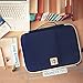 YOUSHARES A4 Documents Bag Portfolio Organizer Holder - Multifunctional Travel Pouch Handy Zippered Case for Notebook, Ipad, Documents and Pens (Blue)
