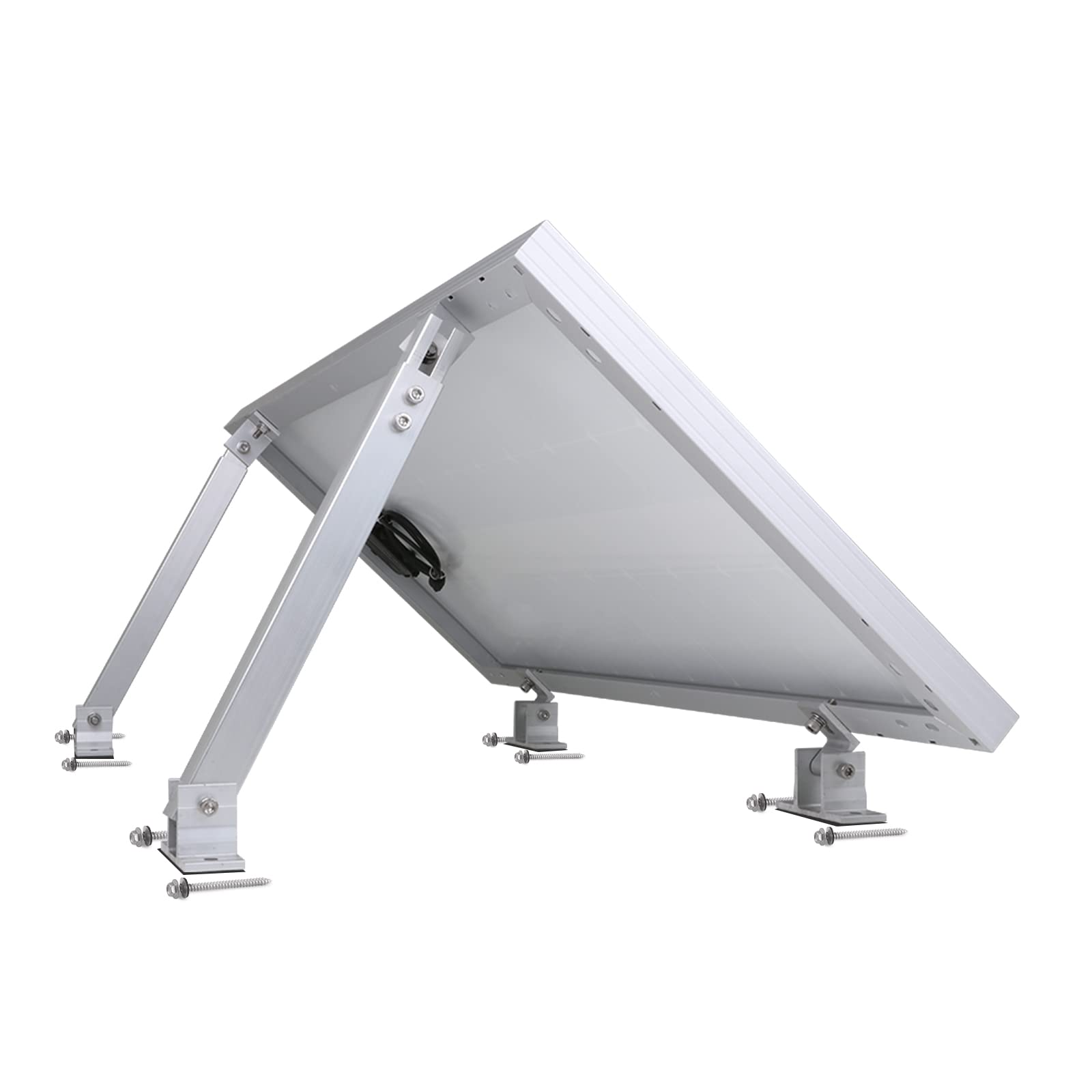 CraigSolar.co.uk Pair of Adjustable Solar Panel Tilting Mounting Brackets Support up to 300w Solar Panel for Motorhome, Flat Roof, Boat Flat Surface