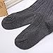 Sankuwen 1 Pair Knee Thigh Winter Soft Warm Lace Sock Legging (Dark Grey)