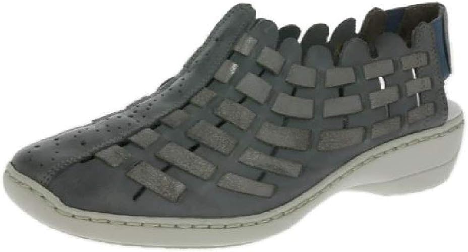 grey leather flat shoes