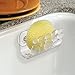 interDesign Pebbles Kitchen Sink Protector Mat, Divider Protector, Suction Sponge Holder