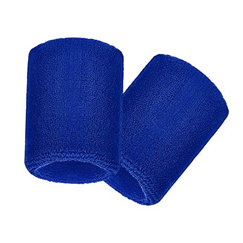 image for WILLBOND 6 Pack Wrist Sweatbands Sports Wristbands for Football Basket