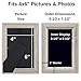 Icona Bay 4x6 Picture Frame (Heritage Gray Wood Finish, 6 Pack), Traditional Style Composite Wood Frame for Walls or Tables, Cherished Memories Collection
