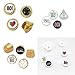 80th Birthday Party Favor Stickers - Multi-Colored (324 Count)