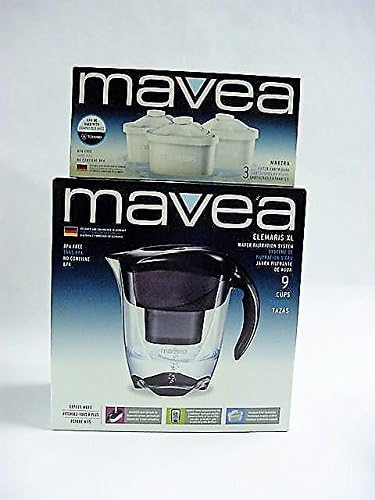 Combination of Mavea Water Filtration System and Box of Filter Cartridges