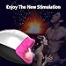 Mermaid Style Heating and Vibrating Function Male Masturbation Oral Sex Cup, Bombomda Rechargeable Waterproof Pocket Pussy Masturbator Men Stroker Blow Job Sex Toys (Rose Red)