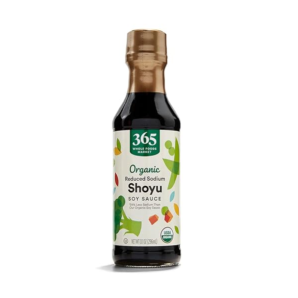 365 BY WHOLE FOODS MARKET, ORGANIC SHOYU SOY SAUCE REDUCED SODIUM, 10 OUNCE