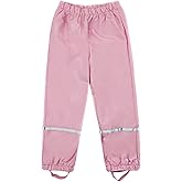 Unisex Kids Rain Pants,Toddler Waterproof and Windproof Rain Trousers Over Pants,Mud Dirty Proof for Girls Boys 98-134