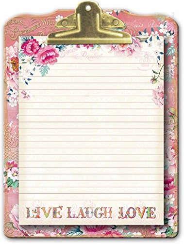 Punch studio lovely letters clipboard & note pad gi…