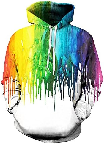 ThreeApples Unisex Realistic 3D Print Galaxy Pullover Hoodie Funny Pattern Hooded Sweatshirts w/Pockets For Teens Jumpers