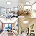 DLLT 30W Modern Dimmable LED Flush Mount Ceiling Light Fixture with Remote-13.31 Inch Round Close to Ceiling Lights for Living Room/Kitchen/Bedroom/Dining Room, 3000K-6000K 3 Light Color Changeable