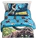 Kids Bedding Jurassic World Blue Dinosaur Boys Twin Comforter & Sheet Set (4 Piece Bed Set) + Homemade Wax Melts
