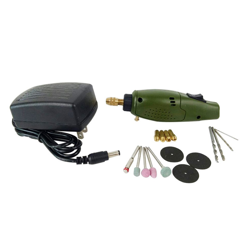 UKCOCO Electric Grinder Set, Multifunctional Mini Handle Electric Drill Rotary Tool Engraving Pen Grinding Machine for Jade Small Crafts Drilling Milling Trimming Grinding