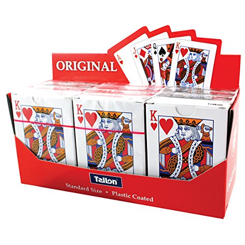 Tallon Bulk Price Plastic Coated Standard Size Original Playing Cards X 12 Packs