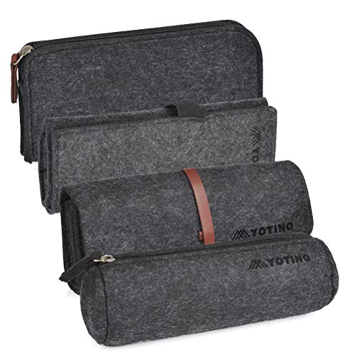 image for YOTINO Pencil Case with 4 Different Styles, Multi-Functional Felt Pen 