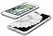 Gifun Hard PC Bumper Shockproof Clear Soft Slim Design Pattern Case for iPhone 8 Plus/7 Plus Cover - White Half Sunflower