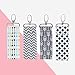 4PC Women Lipstick Holder Keychain Lip Balm Chapstick Pouch Strap Arrow Wave Pattern Key Ring Bags