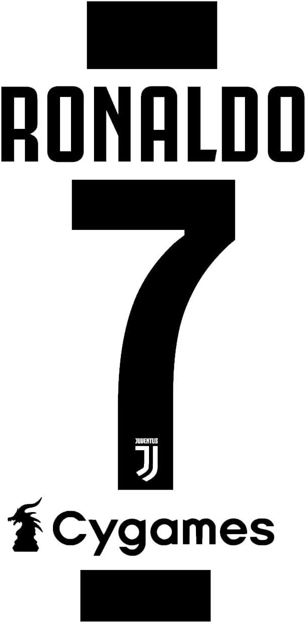 Cristiano Ronaldo Camiseta # 7 Camisa Pegatina de pared + Logo de ...