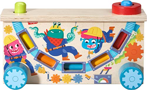 image for HABA Highlights Monster Tap Bench Hammering and Pounding Toy with Colo
