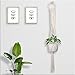 SOONOW 3 Pack Macrame Plant Hangers, Hanging Planters for Indoor Plants with Hooks Home Decor