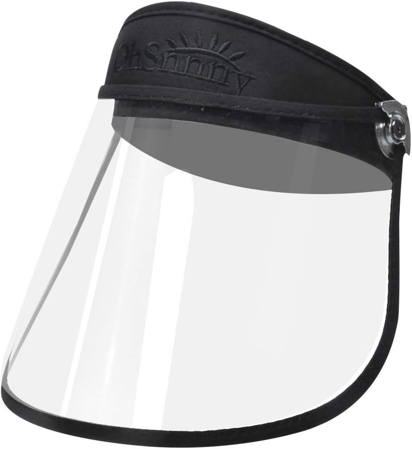Goldweather Face Shields Medical Reusable Transparent Protective Shield Visor Cap Windproof Dustproof Safety Face Cover