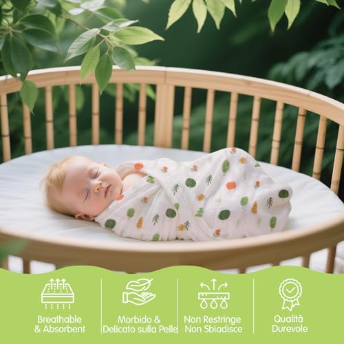 hahaland Regalo Nascita Bimba Bimbo - 9 in 1 Set Neonato Regalo Nascita con Libri Stoffa & Polso e Calzini Sonaglio Sensoriali & Mussole Neonato - kit Neonato per Baby Shower Unisex