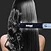 Steam Hair Straightener Flat Iron Professional Ceramic Tourmaline 2-in-1 Straightening Iron, Adjustable 300-450F Salon Vapor Styler, 110-220V Dual Voltage