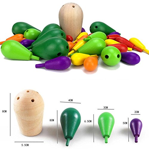image for Wooden Puzzle Toys, Sacow Baby Cartoon Cactus Balancing Puzzle Toys Wo