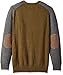 Tricot St. Raphael Men's Donegal Baseball Saddle Crew Sweater