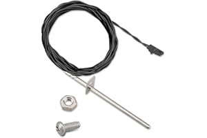 Urnqowuy 3-20-11744 Black Thermistor Probe Fit for Harman Accentra Advance P38 Invincible P61 P61A P68 PC45 PF100 XXV Fit for Heatilator Pellet Furnace Stove, Replace 3-20-00744 1-00-00744