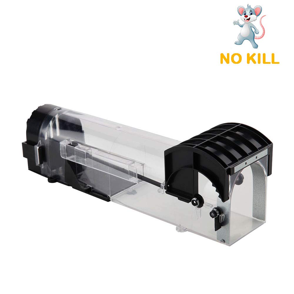 Ales Humane Mouse Trap, Reusable Rodent Trap No Kill, Plastic Catch and Release Trap, 1 Pack