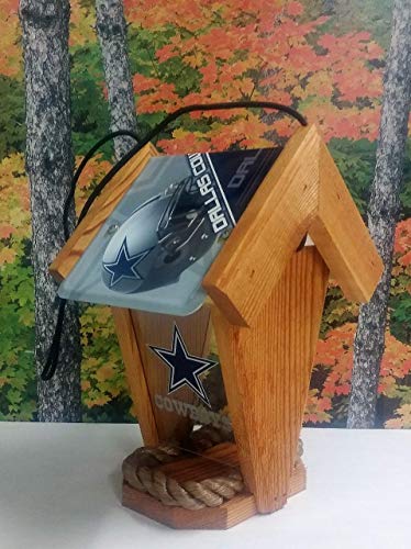 Dallas Cowboys Two-sided Cedar Bird Feeder