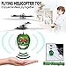 PALA PERRA Remote Control Helicopter, Flying Toy Mini RC Helicopter, Rechargeable Infrared Induction Flying Drone Indoor and Outdoor Toys, Gyro for Kids and Adults, Screaming Halloween Skull
