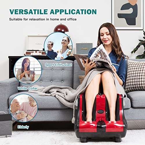 Giantex Shiatsu Foot & Calf Massager W/ Heat Vibration Deep Kneading