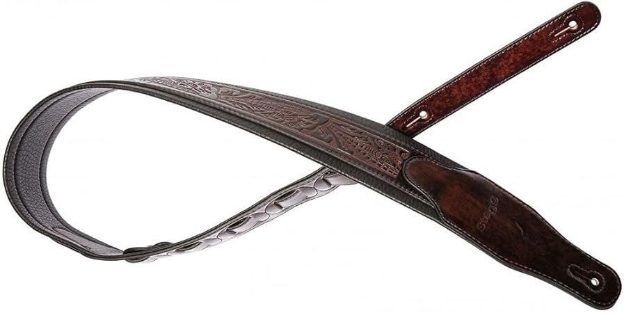 Stagg Correa de guitarra acolchada de cuero sintético, patrón ...