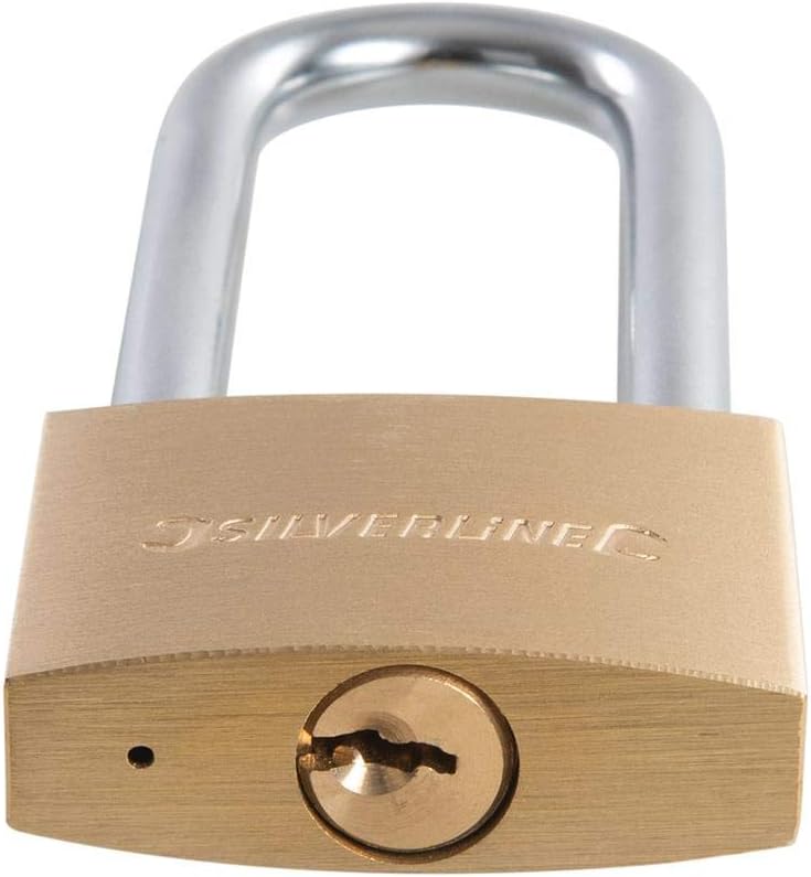 Silverline MSS04 Brass Padlock 50 mm, White - Image 4