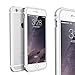 KEWEK iPhone 6 Case, Aluminum Metal Bumper Frame (No Signal Reduce) with Shock Absorbing Flexible TPU Inner Dual Layer for iPhone 6s, Silver