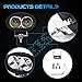 WEISIJI LED Motorcycle Driving Lights 20W Reflected Lens Led Truck Lights Heavy Duty LED Work Light(2PCS / Pack)