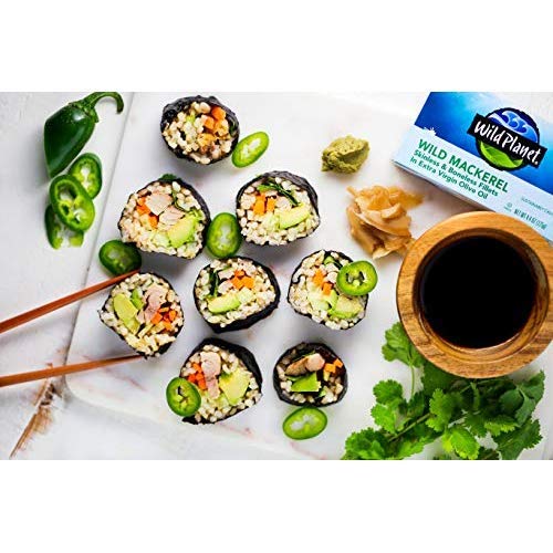 Wild Skinless Boneless Mackerel Fillets in Organic Extra Virgin