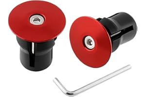 MUQZI Bicycle Handlebar Bar End Plugs Caps Bike Handlebar Plugs Perfect for Most Bicycles Road Bike Mountain Bike BMX MTB Fixie