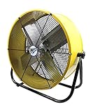 Maxx Air | Industrial Grade Air Circulator for Garage, Shop, Patio, Barn Use | 24-Inch High Velocity Drum Fan, Two-Speed